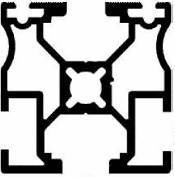 profilo in alluminio per impianti fotovoltaici 35x35