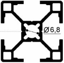 FM797 profilo alluminio fotovoltaico  30x30