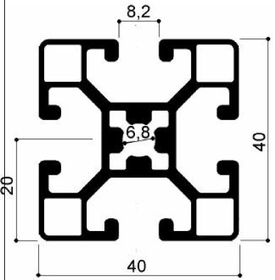 profilo in alluminio per pensiline tettoie con fotovoltaico