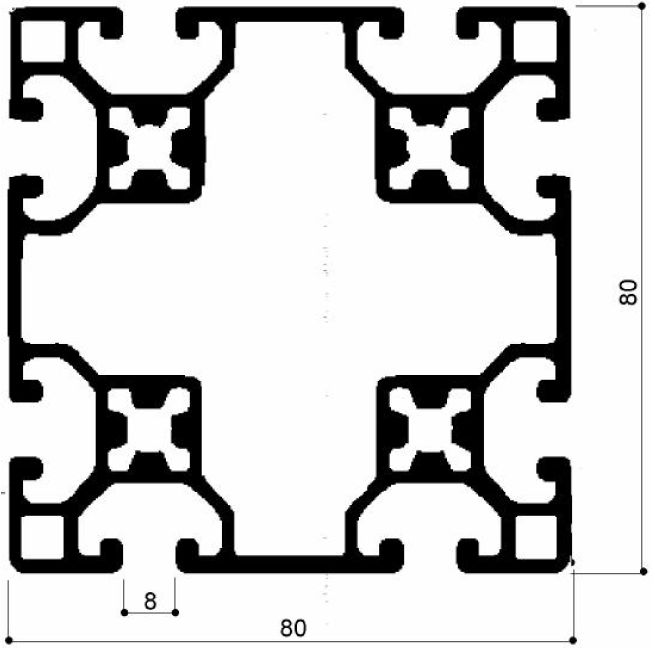 profilo in alluminio per impianti  fotovoltaici